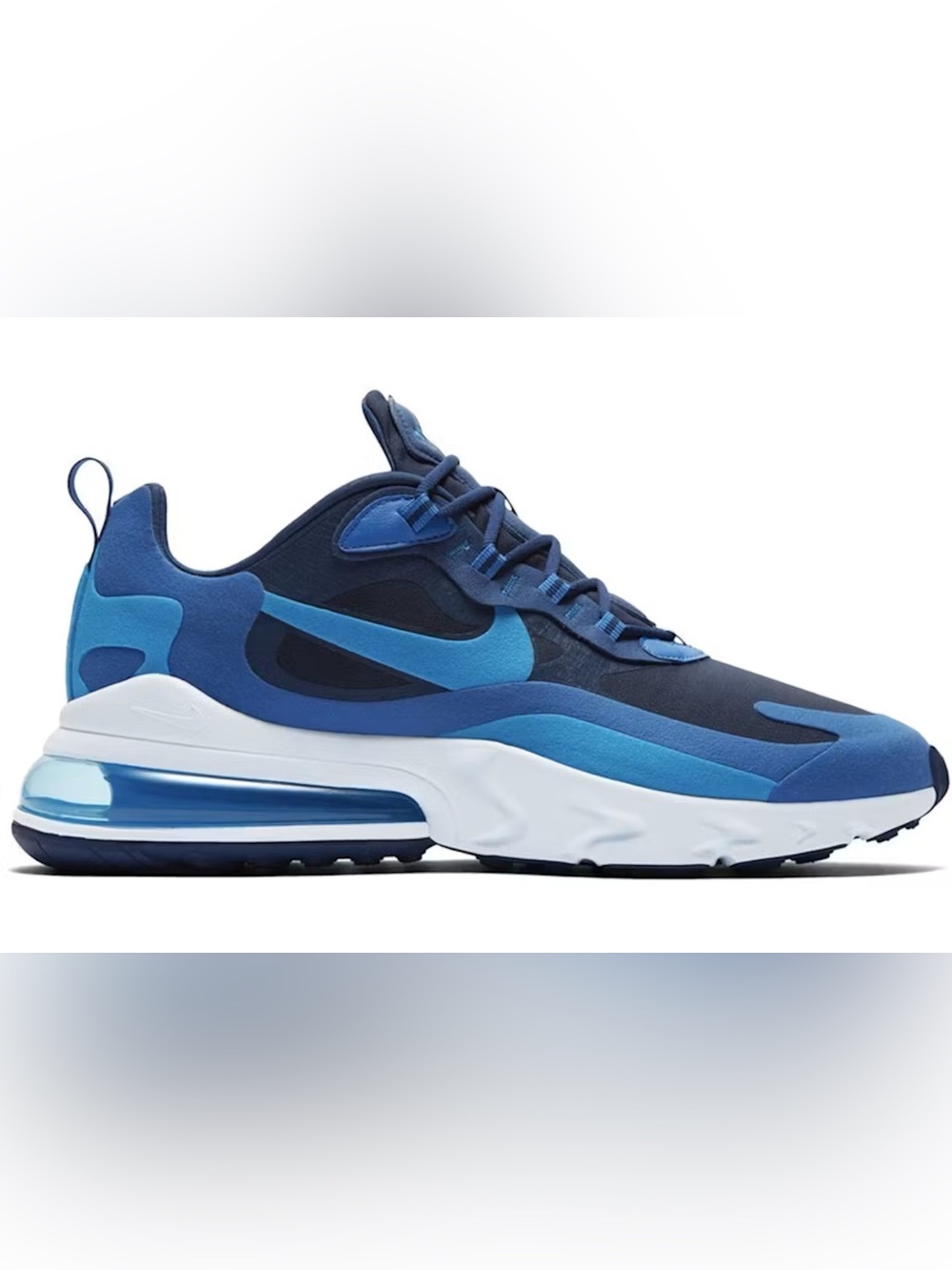 Men’s Nike Air Max 270 React Size 9 – Blue Running Shoes